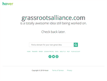 Tablet Screenshot of grassrootsalliance.com